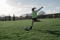 Death to Stock Image: Girl playing football
