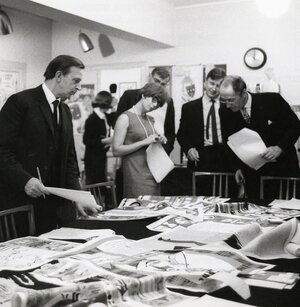 Image: British souvenir competition judging with Terence Conran, second from right -1965 ©Design Council / University of Brighton Design Archives
