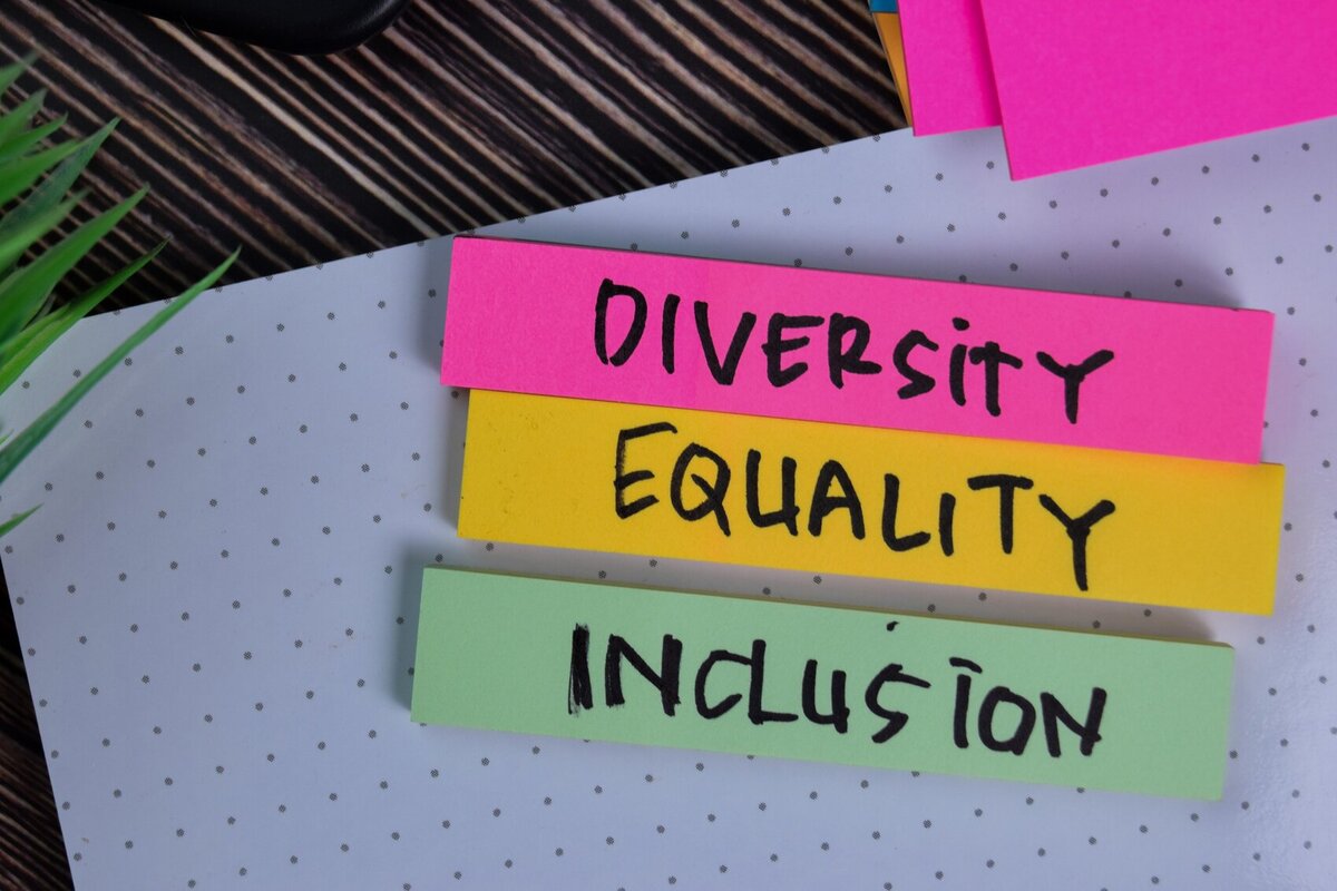 Equality, Diversity and Inclusion post-it notes