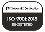 Citation ISO Certification - ISO 9001:2015 Registered